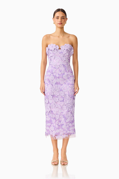 Floral Strapless Dress