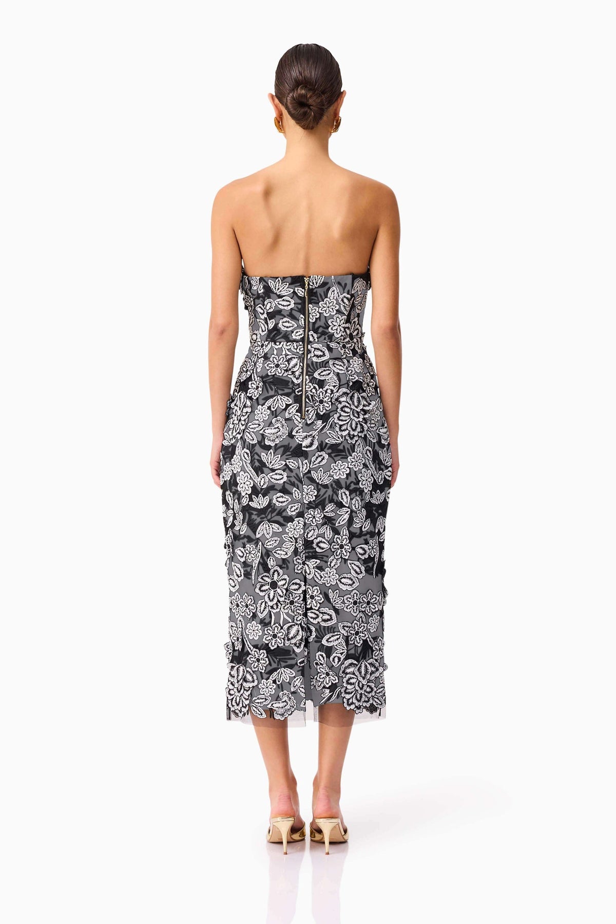 Floral Strapless Dress