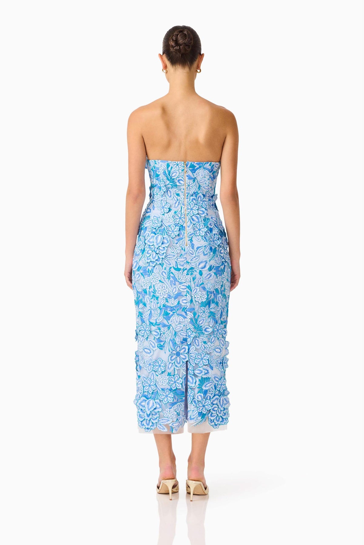 Floral Strapless Dress