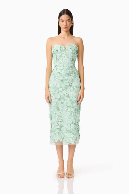 Floral Strapless Dress