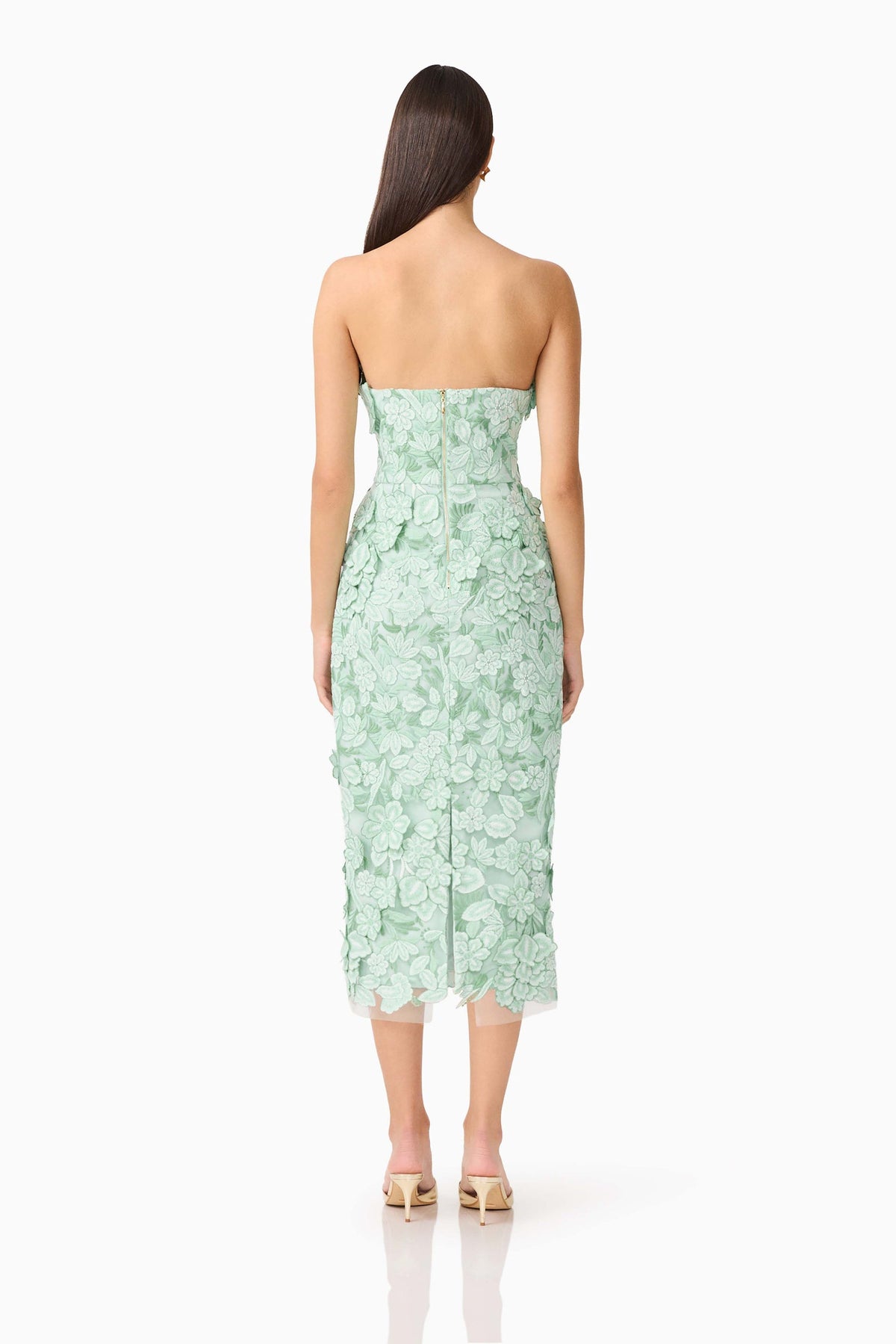Floral Strapless Dress