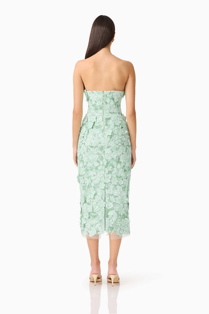 Floral Strapless Dress