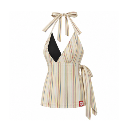 Adjustable Halter Wrap Top