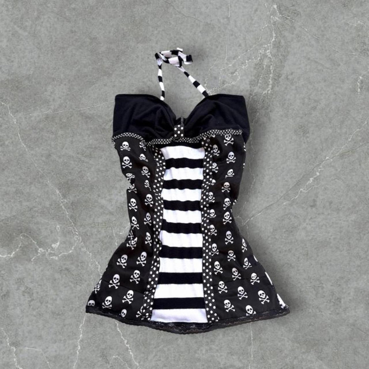 Skull Halter Top