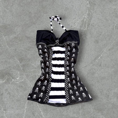 Skull Halter Top