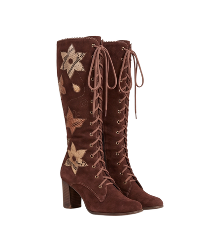 Vintage Lace-Up Boots