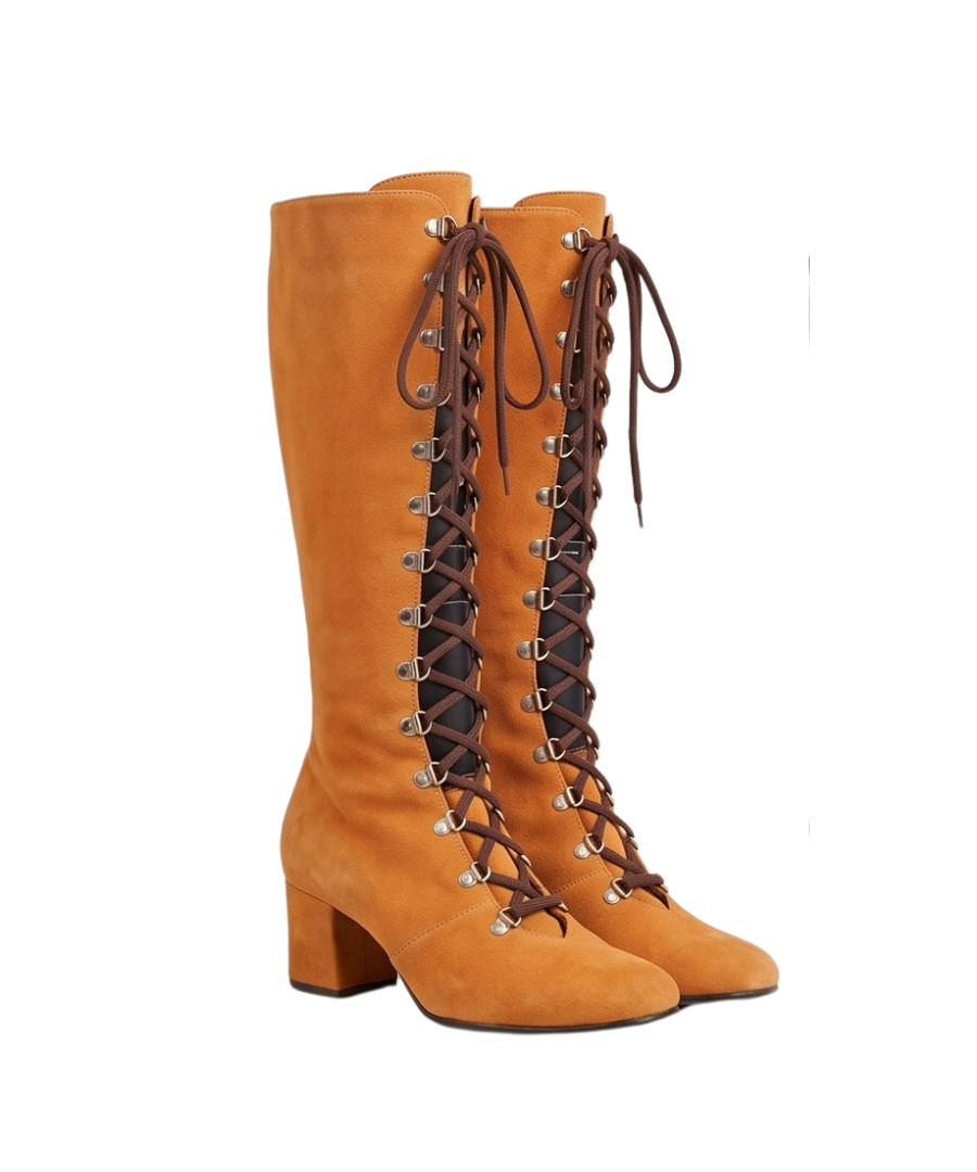 Vintage Lace-Up Boots